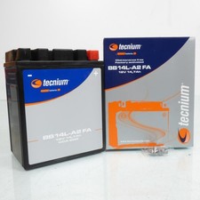 Batterie SLA Tecnium pour Moto ROYAL ENFIELD 500 Bullet 2009 à 2020 YB14L-A2 /