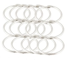 15Pcs argenté 1,8” feuille