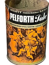 ANCIEN MINI FÛT BIÈRE PELFORTH PALE BOÎTE MÉTAL LITHOGRAPHIE 4L LILLE VERRE .