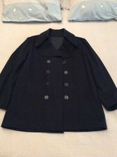 caban laine bleu marine vintage taille L