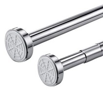 Barre de Rideau Douche Inox