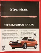 Publicité de presse: 1984 - Automobile LANCIA DELTA HF Turbo