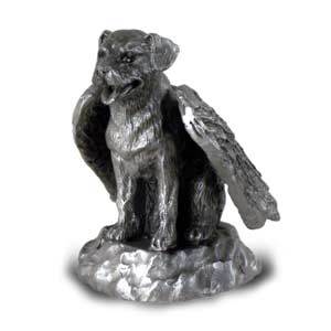 Pewter rottweiler angel dog - pewter,
