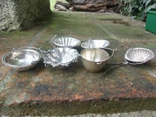 LOT 6 PASSOIRES A THE ART NOUVEAU EN ARGENT MASSIF MINERVE POUR 4