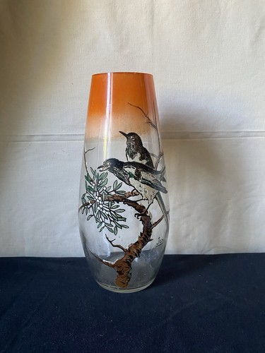 Vase art nouveau verre - vase,