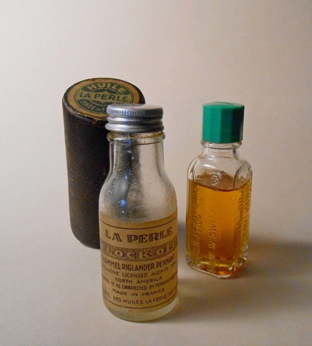 Antique clock oil - clock, bottles