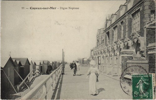 Cpa cayeux sur mer - cayeux-sur-mer, digue