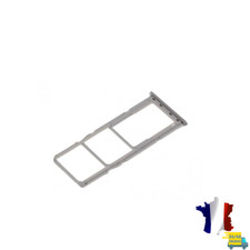 Tiroir Double SiM + Micro SD Blanc 100% Original Samsung Galaxy A50 - A505F