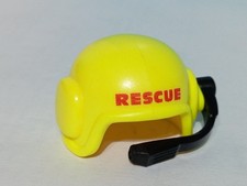 PLAYMOBIL ANCIEN CASQUE JAUNE