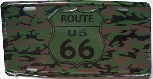 Plaque auto usa route - ,