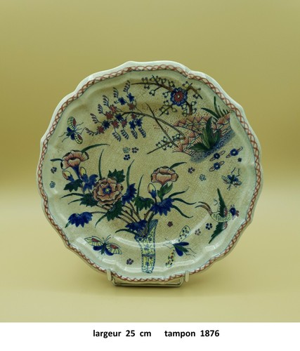 Assiette gien corne - gien, d
