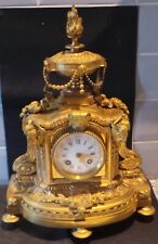 horloge pendule en bronze doré 19e