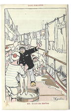 MARINE DE GUERRE ILLUSTRATION GERVESE  NOS MARINS  L OEUIL DU MAITRE