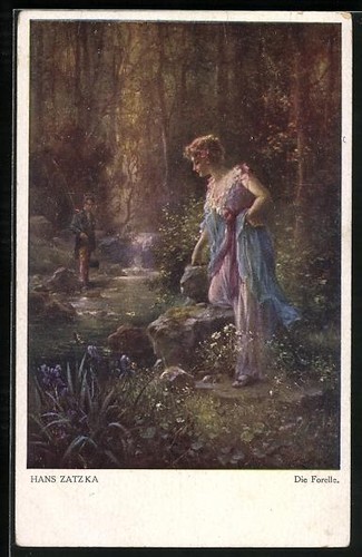 Carte postale artiste hans - carte,