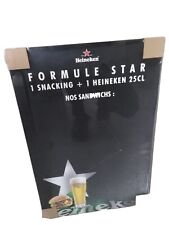 cadre ardoise plaque Heineken