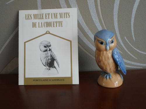 Chouette porcelaine fine - ,