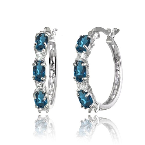 Ovale topaze bleu londres - topaze,