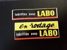 2 Anciens autocollants huile
