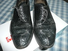 STEPHANE KELIAN 2 paires chaussures taille 42 tressées main noire et marron BE