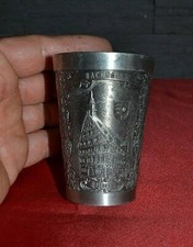 Belle timbale gravée, verre