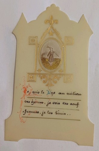 Ancienne image pieuse
