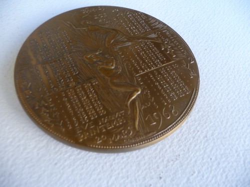 Médaille bronze signé corbin - bronze,
