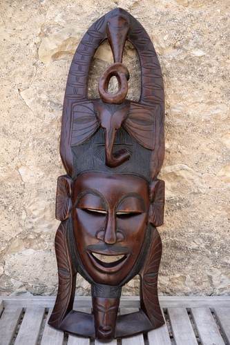 Très grand masque africain - masque,