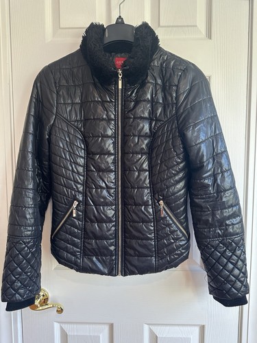 Guess women faux - fur, trim