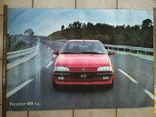Affiche Peugeot  405 T 16  PLV de Garage Affiche originale d'Epoque  120x78 
