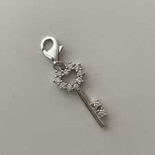 Porte-Clés Argent 925 Massif Zirkonia Charm