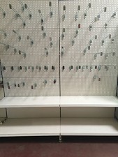 Tegometall Étagère Messeregal de Magasin Trou Rond Métal Regal Verkaufsregal