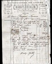 NEVERS (58) USINE de LAINE Peignée & Cardée "ROSSY & GUIBLIN" en 1886