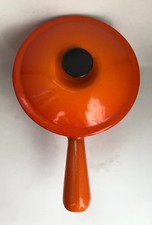 Caquelon à fondue Le Creuset orange volcanique 16 cm, cocotte en fonte émaillée