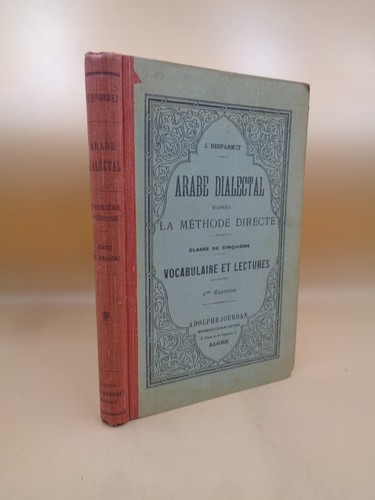 Desparmet arabe dialectal - j., :