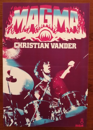 Magma christian vander affiche - magma,