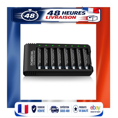 Powerowl chargeur piles 8 - powerowl, de