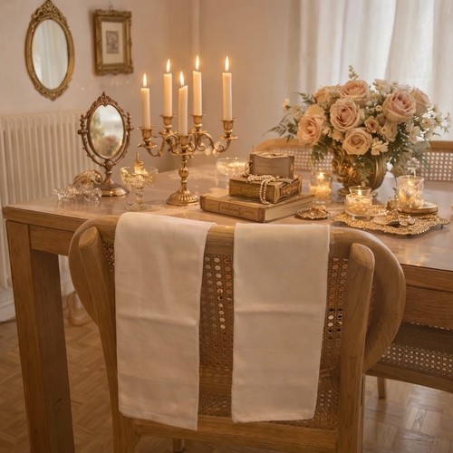 Lot torchons coton - de, blanc