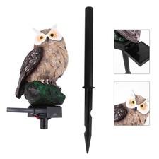  Lampe Chouette Hibou Décorations De Jardin En Plein Air Ornements Pelouse