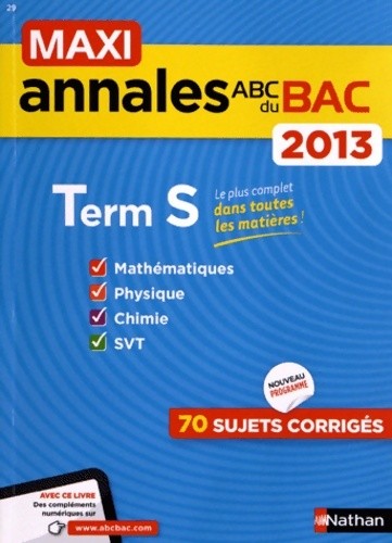 Maxi annales bac 2013
