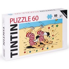 Puzzle 60 pièces Tintin, Les Dupondt dans le désert + Poster 45,7x30,4cm (81562)