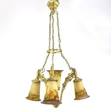 Lustre En Verre Pâte Art