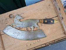 Couperet Feuille Boucher Renard Zoomorphe Art Populaire