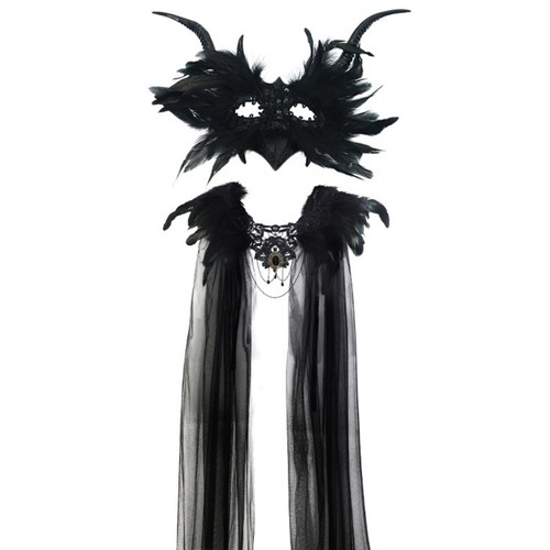 Masque gothique avec - cape, en