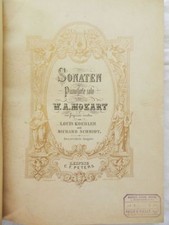 ****** RECUEIL DE 18 SONATES - SONATEN FUR PIANOFORTE SOLO VON W A MOZART - 1910
