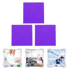 3 Pcs Plaque De Verre Cobalt