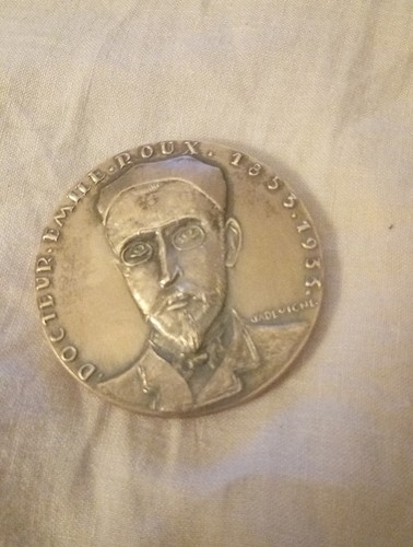 Médaille emile roux - emile, sérum