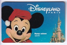 DISNEY PARIS PASS CARTE / CARD .. ADULTE BS MICKEY MOUSE SPEOS 99/02/MK 28/11/99