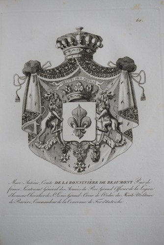 Gravure blason heraldique la - e,