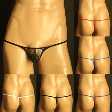 US Hommes Maille Transparent String Sexy Basse G Corde Bikini Slip sous-Vêtement