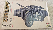 Rare maquette moto Zündapp KS 750 avec side-car – ESCI/Polistil 1/9